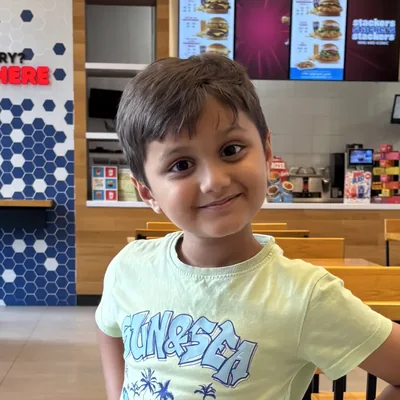 Samar smiling